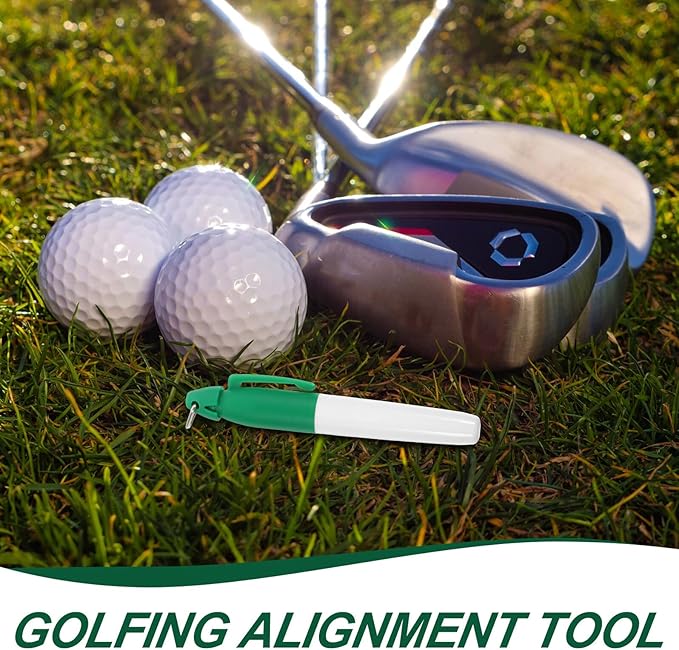4pcs Golf Ball Line Marker Pens Portable Reusable Golf Alignment Tool Lightweight Plastic Marker for Precise Ball Identification and Versatile Line Marking Course