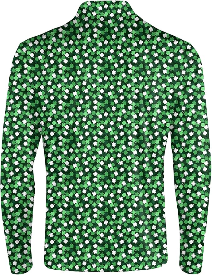 Men's Long Sleeve Golf Shirt Quick Dry 3 Button Work Fishing Outdoor Casual Collar Shirt