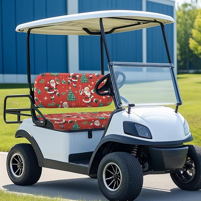 Fashion Print Golf Cart Seat Covers 2 Passenger Golf Cart Backrest Cover Golf Cart Seat Towel Gift for Friends