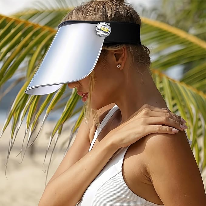 Sun Visor Hats, Sun Visors for Women, Summer UV Blocking Sun Protection Hat, Visor Hats for Women Lightweight & Breathable