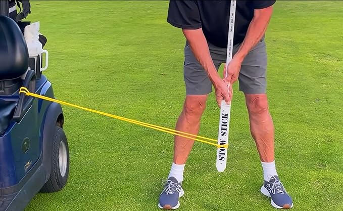 Adds Golf Skill, Play Smart & Putt Better, Protects Clubs, No Lost Gear, Travel Bag Arm, Resistance Tool, Putting Alignment Aid, Pregame Warm-Up, Golf Forever Stretching Bar & Training