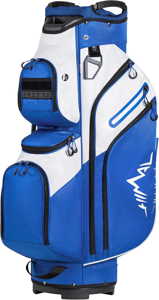 Golf Cart Bag, 15 Way Organizer Divider Top with Handles and Rain Cover