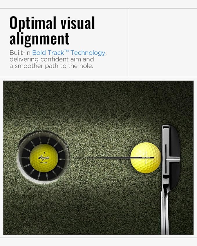 Legato Golf Balls LTX3085 | Maximized Distance with Soft Feel | 3 Piece | Urethane Cover | 85 Compression