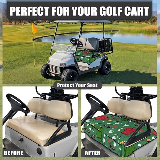 Golf Cart Seat Covers Universal Golf Cart Seat Cover Blanket Cushion Cover Sports Golf Cart Accessories