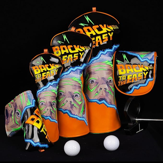 Golf Club Head Cover Golf Head Cover Driver Headcover Fairway Wood Headcover Hybrid Club Head Cover Back to The Easy