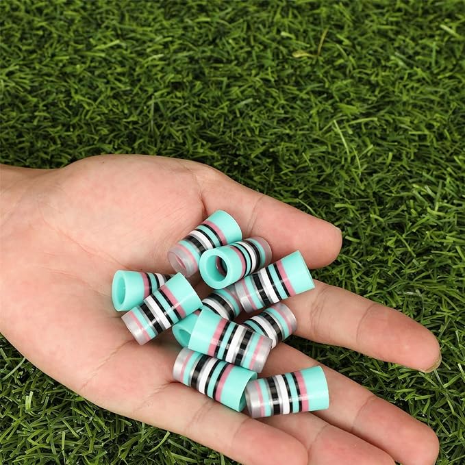10 Pcs Golf Ferrules,Golfing Club Ferrules Colorful Golfing Iron Ferrules Fit 0.35Inch Tapered Steel Shafts