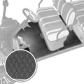 Xtreme Mats ICON Compatible Full Coverage Golf Cart Floor Mats Set (1st & 2nd Row Mats) Fits ICON 4F & 6 Seater Golf Carts - i40F, i40FL, i60, i60L - Grey Trim