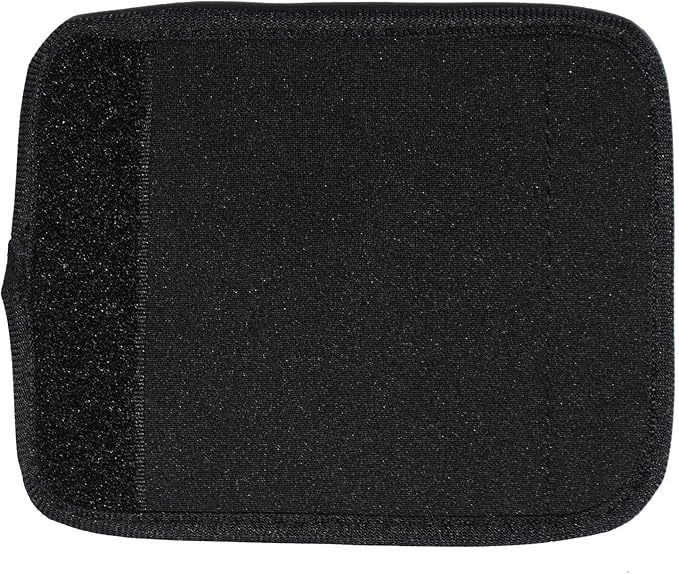 Neoprene Luggage Handle Wraps for Traveling Bright Color Luggage Tags|Handle Wraps|Handle Covers (Black)