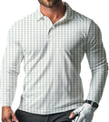 Men's Long Sleeve Golf Shirt Quick Dry 3 Button Work Fishing Outdoor Casual Collar Shirt