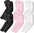 BHYTAKI UV Sun Protection Arm Sleeves, UPF 50 Sports Cooling Arm Compression Sleeves for Men Women Teenager