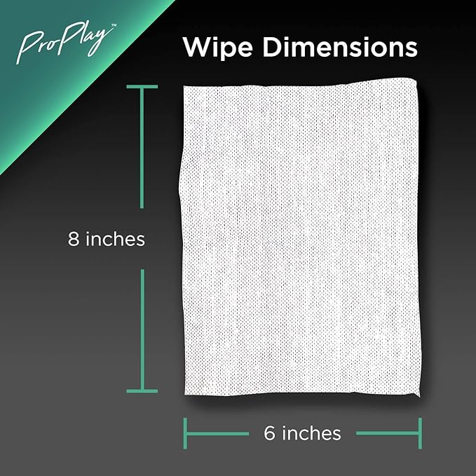 ProPlay Ball & Club Cleaning Wipes | Powerful Cleaner Removes Dirt, Grass, and Sand | Convenient, Resealable Pack - Unscented 24 Pack