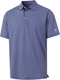 M MAELREG Mens Golf Shirt Short Sleeve Dry Fit Print Moisture Wicking Performance Patterns Collared Polo Shirt