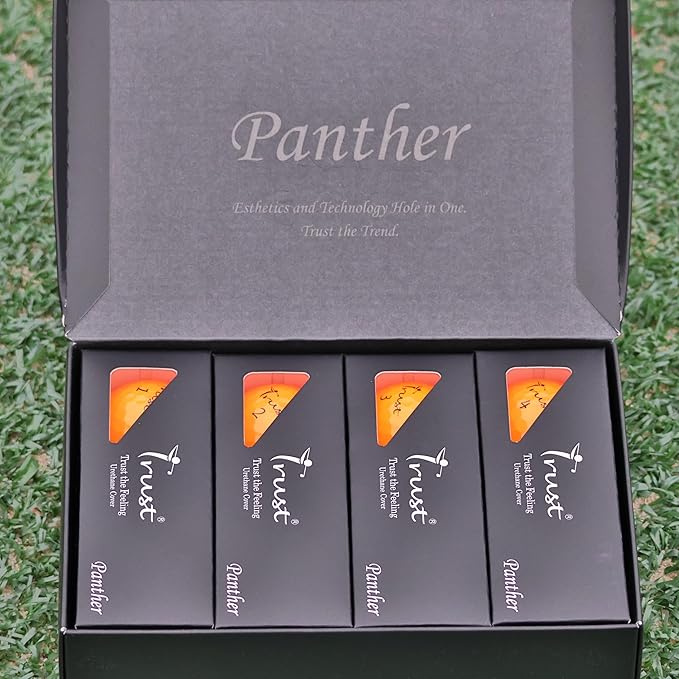 Trust Panther,Extra Thin Urethane Cover with Max COR Big Core,Soft & Elasticity Feel, Green Side Control with Distance