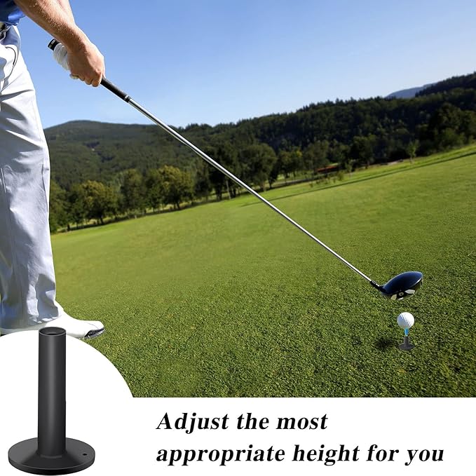 12 Pieces Golf Range Tees Set Rubber Golf Tees for Mats Driving Range 6 Pieces for Practice Mat Mixed Size