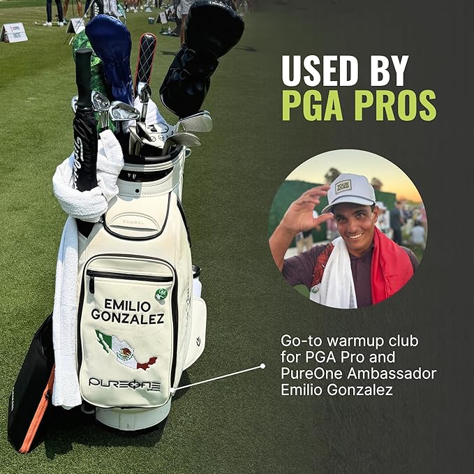 PureGrip™ Golf Training Aid Club – Right-Handed Swing Trainer with Small Club Head and Molded Grip for Consistency and Accuracy – Improve Muscle Memory, Grip Position, and Swing Tempo