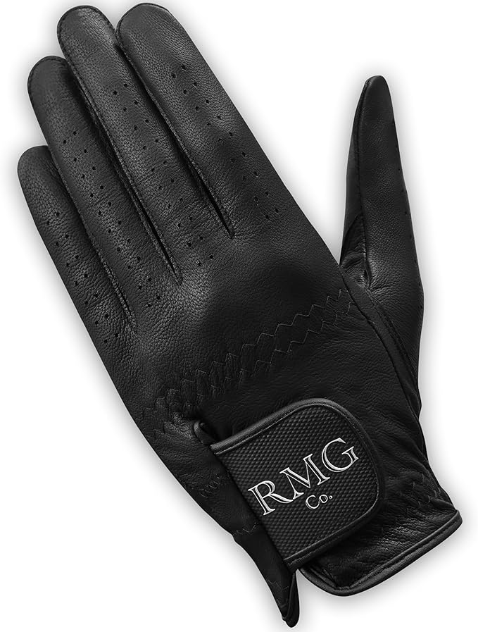 Premium Leather Black Golf Glove for Men | Available in Left and Right Hand