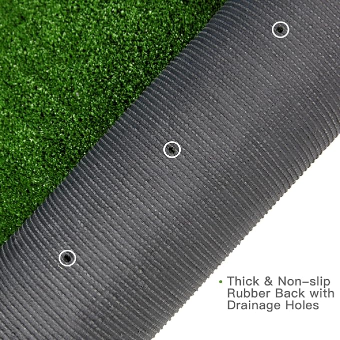 Artificial Grass Turf, 6ft x 78ft 0.4" Pile Height, Indoor Outdoor Fake Astroturf Rug Carpet Mat for Balcony Decor Backyard Patio Backdrop Fence Wall Decorations Dogs