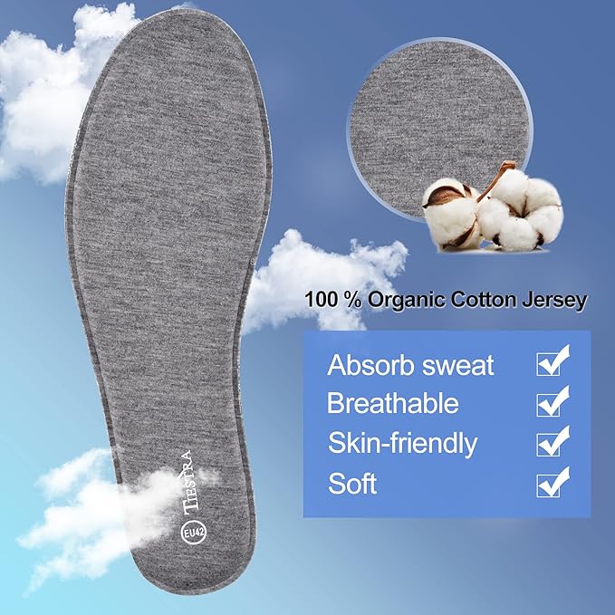 3 Pair -Shoe Inserts for Mens Memory Foam Insoles,Replacement Insoles for Work Boots Running Shoes, Cushion Shock Absorbing for Foot Pain Relief, Comfort Breathable Inner Soles Grey 44EU,US11