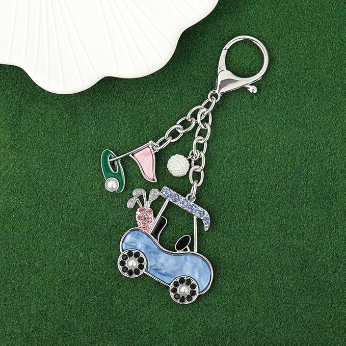 Madison Tyler Western Cowboy Boots Cherry Bow Bubble Tea Strawberry Cute Keychain | Bag Charms for Handbags Purse Charms