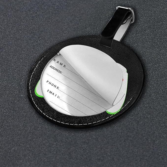Gamer Controller Video Games Luggage Tags for Suitcases, Pu Leather Baggage Tags Identifiers for Travel, Name Id Label for Baggage Bag Women Men