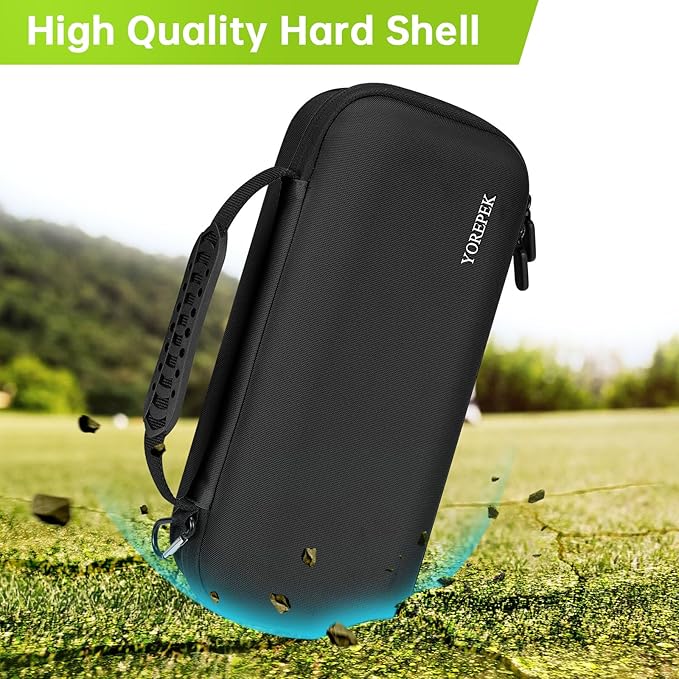 YOREPEK Golf Glove Holder with Removable Glove Shaper, Protective Hard Shell Golf Accessories Case Bag with 2 Dividers Fits Balls, Tees, Markers, Cool Gifts for Golfers