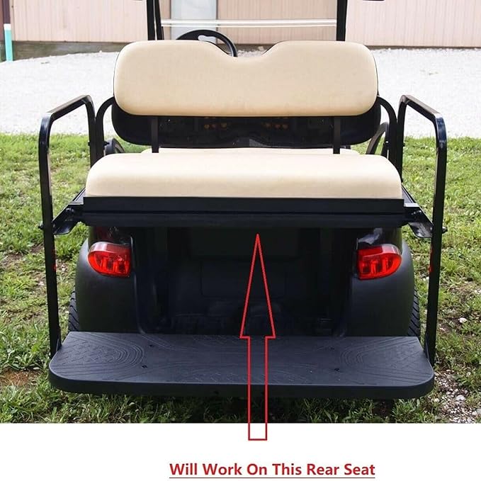 Huskey Parts Company 4PCS Charcoal Gray Golf Cart Seat Covers Diamond Stitching Compatible with Yamaha Drive G29 2007-2016, Drive 2 2017+, Marine Grade Vinyl, Custom Fit, Staple On