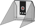 MR Golf Hitting Net 10’x10’ with Side Barriers, Extra Large Golf Practice Net with Ball Return System, Golf Simulator
