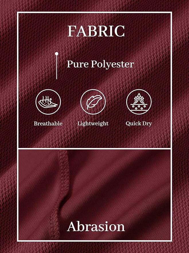 TACVASEN Men's Polo Shirts Short Sleeve Golf Polos Dry Fit UPF 50+ Performance Tactical Collared Hiking Shirt