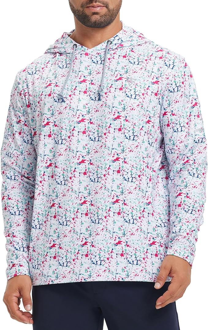 Hoodies for Men Golf Fleece Hooded Sweatshirts Dry Fit Athletic Lightweight Casual Midlayer Mens Hoodies Pullover