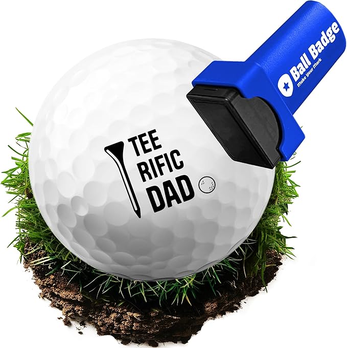 Ball Badge - Golf Ball Stamp (The Icon Series), Golf Ball Marker, Reusable Golf Ball Marking Tool to Identify Golf Balls