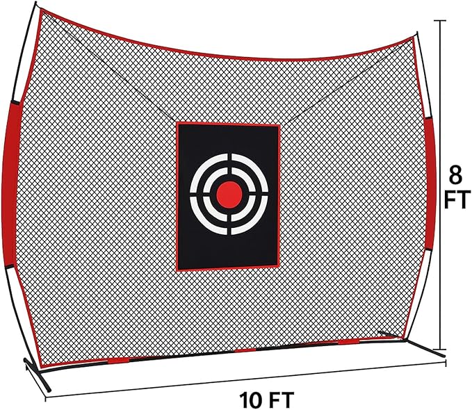 Golf Practice Net Backyard: Durable Swing Training Target – Indoor Outdoor Garage Home Use – Portable for Adults & Men Golfer Beginners