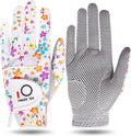 FINGER TEN Non Slip Golf Gloves Women 2 Pack for Left Right Handed Golfers, All Weather Grip & Comfortable Glove for Serious Performance, Fit Size Medium Small Large
