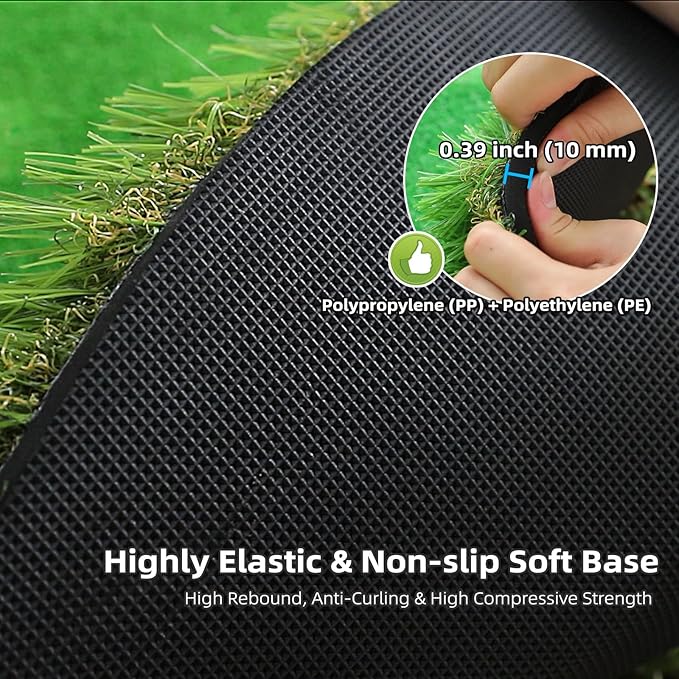 Roykaw Golf Putting Green - 5 x 10 Ft. Putting Mat, Professional Training Aid for Indoor & Outdoor, Green Mat w/ 3 Holes, Flags, Slope Sponges