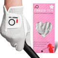 FINGER TEN Womens Golf Glove Right Handed Golfer Left Hand 1 Pack Golf Gloves Rain Grip Hot Wet All Weather Mesh for Women Girls Ladies Small Medium Large