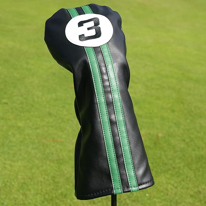 Single Headcover, Easy Slip-On Easy-Off Golf Club Head Cover, Fleece Lined Interior, Water Resistant and Durable Shell, Individual Retail Pack