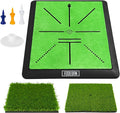 Golf Hitting Mat – Practice Mat with Swing Path Feedback & Impact Detection – Indoor/Outdoor Use – Golf Swing Trainer for Home Training – Gift for Golfers, Beginners & Pros