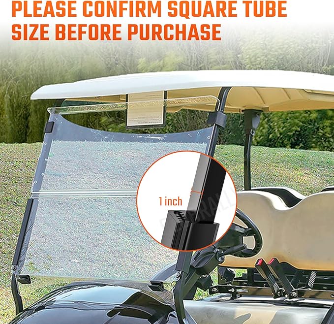 Club Car Precedent Golf Cart Windshield Retaining Clips Kits with Screw Nuts, OEM#1014441-01, 1021630-01