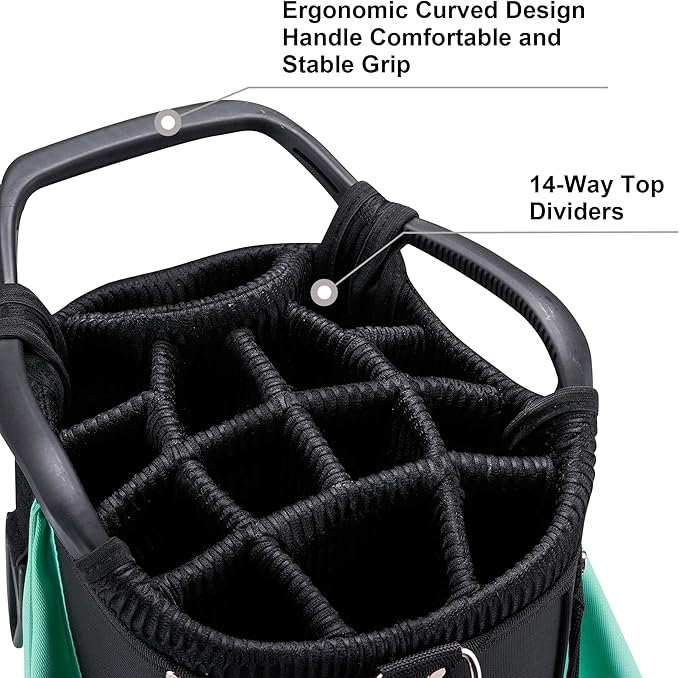 11 Pcs Women's Complete Golf Club Sets Right Hand with 14 Way Golf Cart Bag, Includes 460cc Alloy #1 Driver & #3 Fairway Wood & #4 Hybrid /#6/#7/#8/#9/#P/#S Irons & Putter