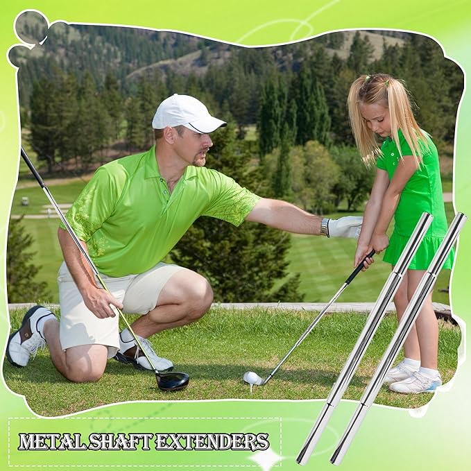 8 Pcs Golf Club Extensions Iron Putter Golf Shaft Extension for Iron Wooden Club Putters Parts