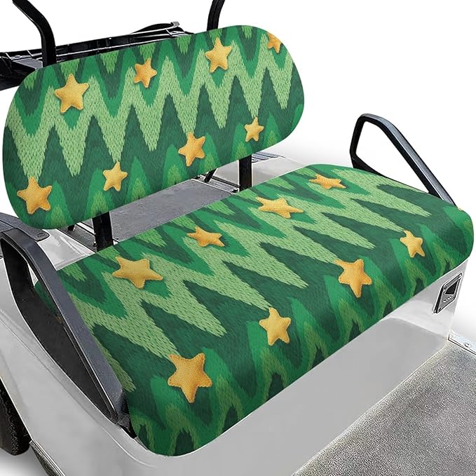 Fashion Print Golf Cart Seat Covers 2 Passenger Golf Cart Backrest Cover Golf Cart Seat Towel Gift for Friends