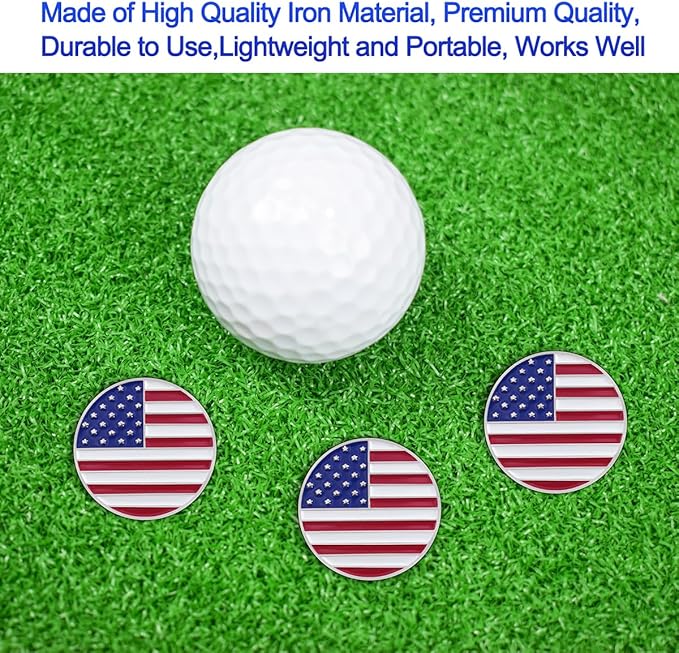 Golf Ball Markers with Magnetic Hat Clips Assorted Patterns Value Gift Set Mark Golf Divot Tool Accessories, Golf Ball Markers with Hat Clips Sets for Men Women Kids Gifts.