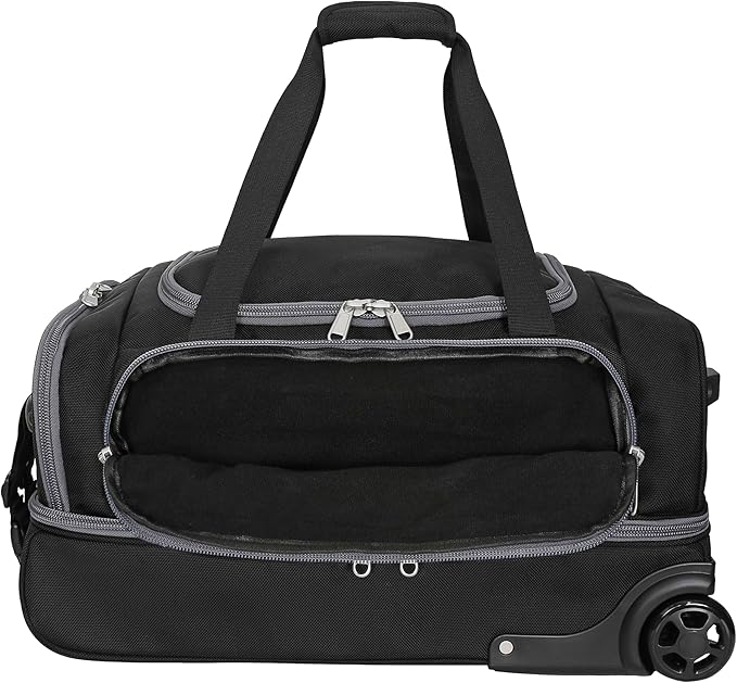CaddyDaddy First Class Military Grade Ballistic Nylon Travel Cover with EVA Dense Foam Top Padding 2 Year Full Replacement Coverage Self Standing Base XL Wheels Case for Transporting Clubs on Airlines