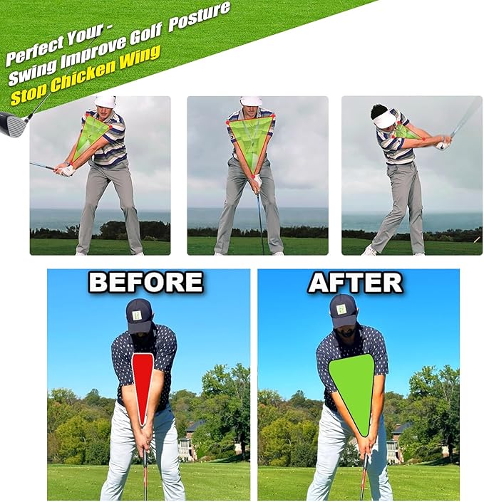 Compression Golf Swing Trainer Ball – Master Forearm Connection & Impact Position | Fix Chicken Wing Slicing & Scooping | Enhance Tempo, Lag & Pure Ball Striking | Soft Memory Foam Golf Training Tool