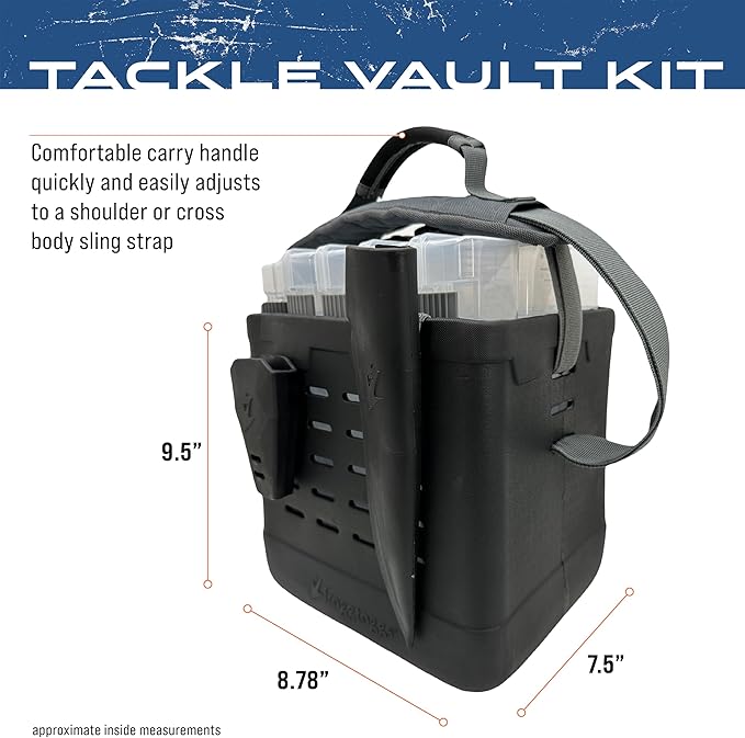 FROGG TOGGS EVA Tackle Vault, Lightweight, Customizable Fishing Tackle Bag