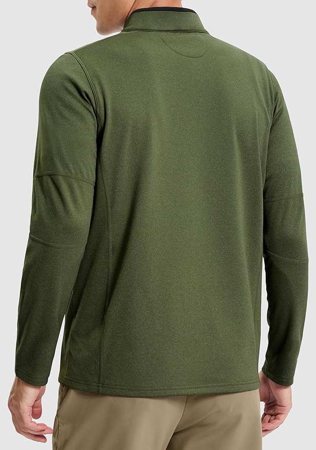G Gradual Quarter Zip Pullover for Men Fleece Lined Sweatshirt Long Sleeve Winter Golf Shirt Mock Neck Polo Running Sweater