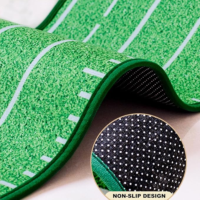 Loowoko Indoor Putting Green with Ball Return, Golf Practice Training Equipment Putting Mat for Home Office, 2025