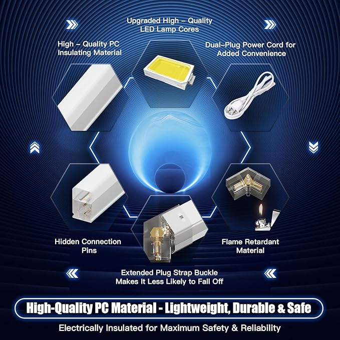 JTT Hexagon Garage Lights, 736W 73600LM LED Garage Hexagon Lights,6500K Super Bright Car Detailing Ceiling LED Shop Light for Basement, Warehouse, Auto Beauty Shop, Car Detailing Shop, Gym etc
