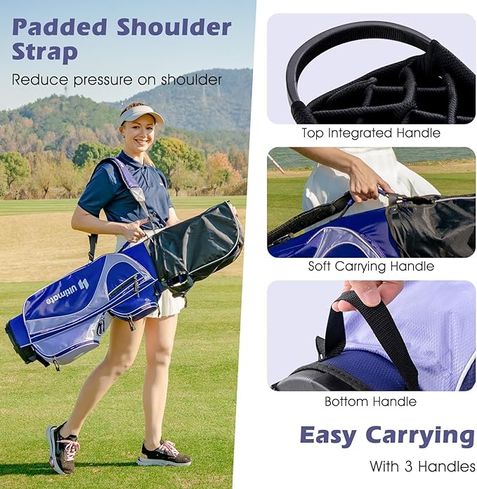 Tangkula 9/10/12 Pieces Women's Complete Golf Clubs Set, Golf Club Package Set with 460CC Driver, Fairway Wood & Hybrid, Irons, Putter, Portable Regular Golf Club Set