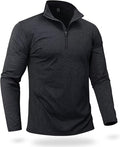 Boladeci Men's Quarter Zip Pullover Premium Fleece Lined Heather Long Sleeve Golf Shirts Midweight 1/4 Half Zip Sweatshirts