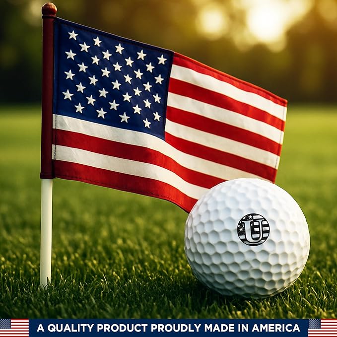 Custom Golf Ball Marker Stamp with TiteSeal™ Technology Bundle - Metallic Box with Golf Ball Stamp + Refill Ink Bottle - Black Case